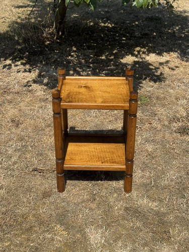 Vintage oak side table - vintage,