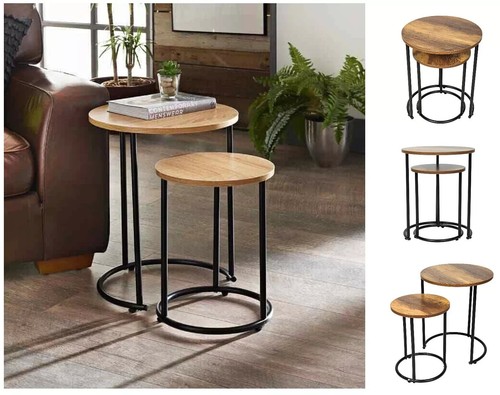 Round nesting table set - of, 2