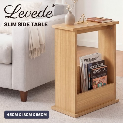 Levede slim side table with - side,