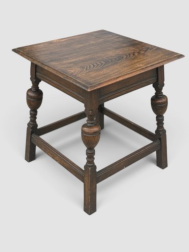Victorian oak side table - oak,