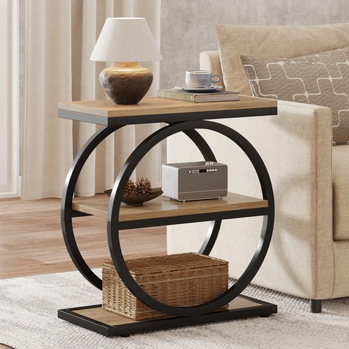 Modern end table - end, 3-tier