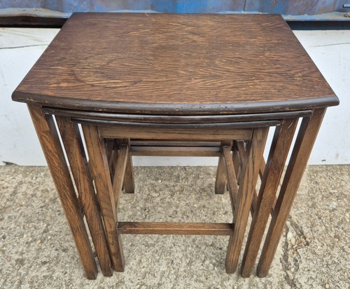 Vintage solid oak nest 3 - vintage,