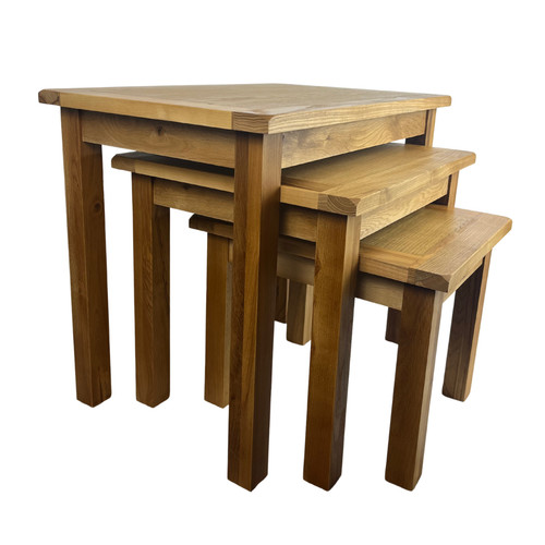 Oakcroft oak nest tables - of,