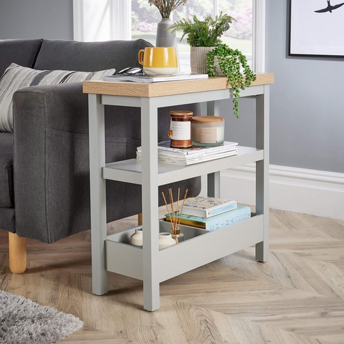Side table grey oak effect - table,