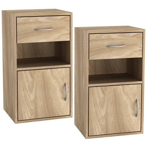 Wooden bedside table - bedside,