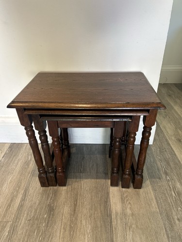 Vintage solid oak nest - solid, of