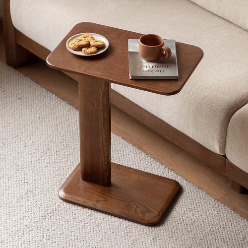 Side end table shaped - c, solid