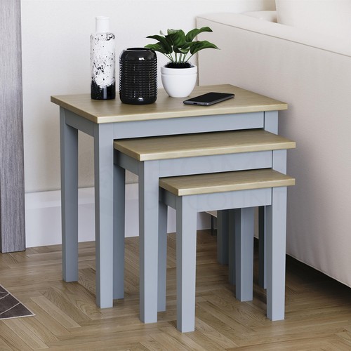 Wooden nest tables piece - tables,