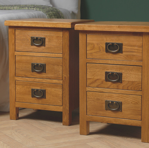 Pair baysdale rustic oak - pair, of