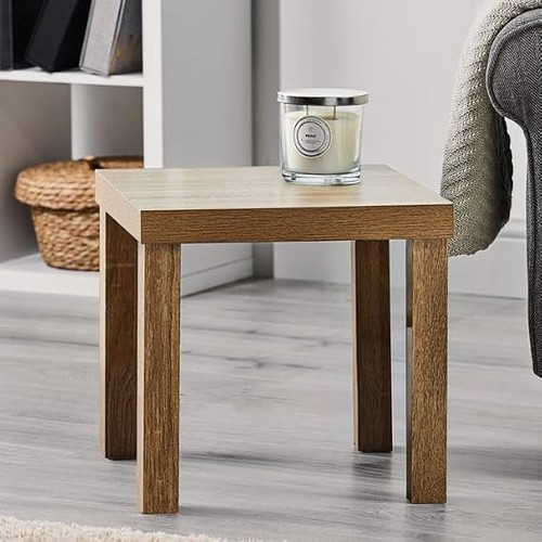 Modern oak effect side table - modern,