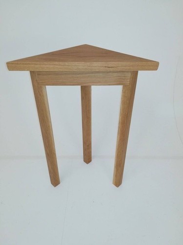 Solid oak corner table side - oak,