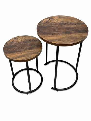 Round nesting table set - nesting, 2