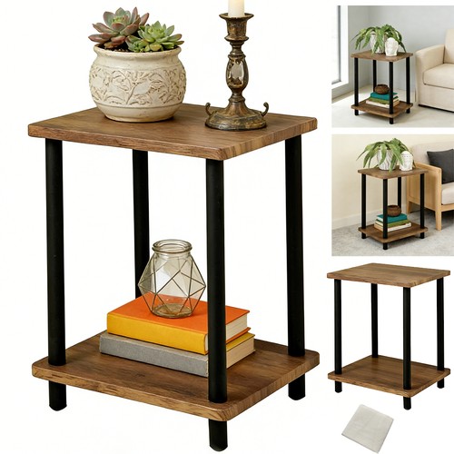 Small tier oak finish side - 2,