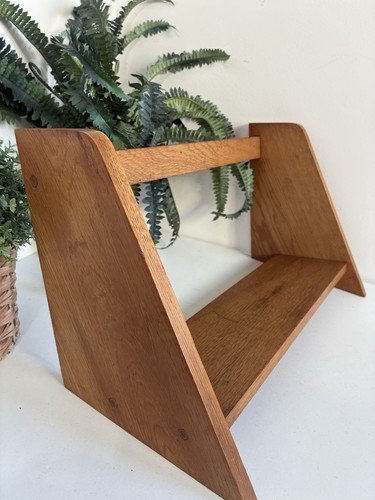 Vintage mid century wooden oak - vintage,