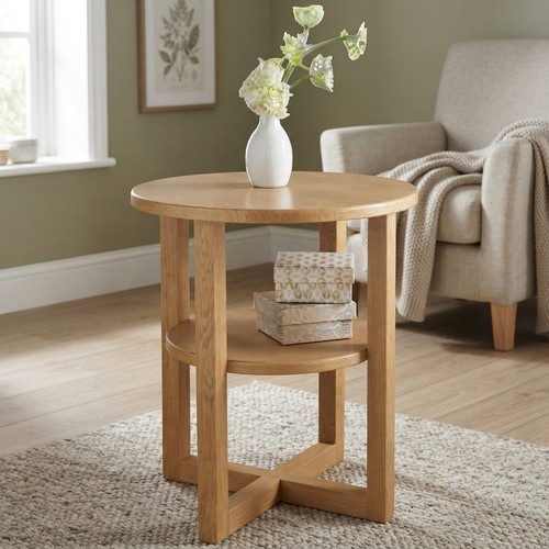 Contemporary round oak - contemporary,